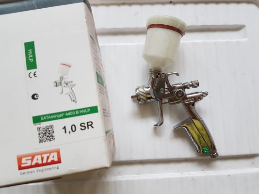 การพ่นสี SATA minijet4400B HVLP 1.0SR