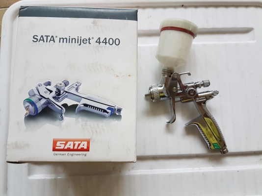 การพ่นสี SATA minijet4400B HVLP 1.0SR