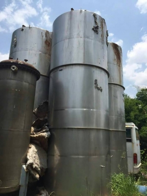 ถังสแตนเลส พร้อมใบกวน ปริมาณ 35,000 ลิตร