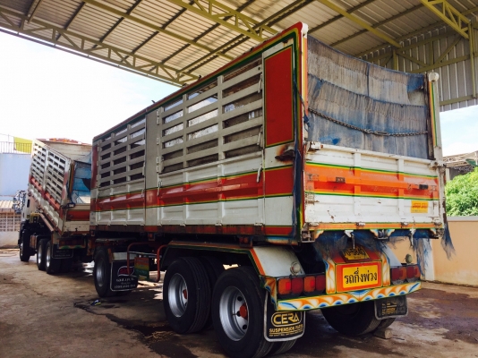 Isuzu 360 แรง ธันวา 56 ไมล์ 180,xxx กระบะดัมพ์แม่ลูกคอกเกษตร อู่เอสเคที ใส่ของได้ 30 ตัน ยางดีทุกเส้น พร้อมใช้งานค่ะ