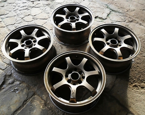 แม็กซิ่งขอบ15 แฝดTE37ก้านยก 4รู100 อย่างหล่อ แม็กซิ่งขอบ15 แฝดTE37ก้านยก 4รู100 อย่างหล่อ