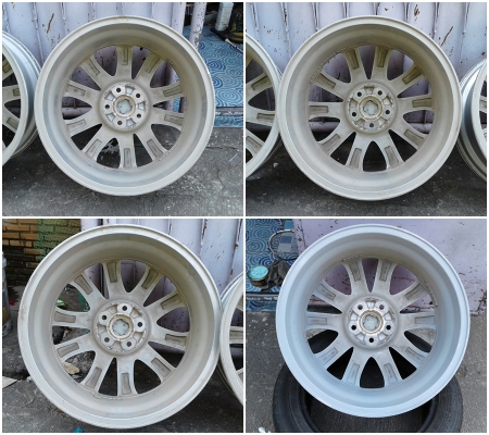 แม็ก New Mazda3 ขอบ 18-5-114.3  กว้าง 7 นิ้ว ET50  ไม่คดไม่ดุ้ง เดิมๆ3วง  อีก1วง เก็บงานดุ้งเล็กๆ(ด้านหลัง) มาเรียบร้อยแล้ว ใช้งานปกติ ราคา4วง 6,500 บาท