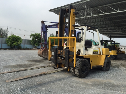 รถฟอร์คลิฟต์ KOMATSUรุ่นFD60H-3 ยกได้6ตันเสาสูง4เมตร เกียร์ออโต้ เครื่องอีซูซุ6สูบ6BB งายาว2.40เมตรสไลด์ได้ ยางหน้าตัน4เส้นLine:Jiraroj2909