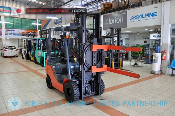 ขายรถโฟล์คลิฟท์มือสอง TOYOTA รุ่น 8FG18-31116 นำเข้าจากประเทศญี่ปุ่น 100\% ไม่เคยใช้งานในไทย