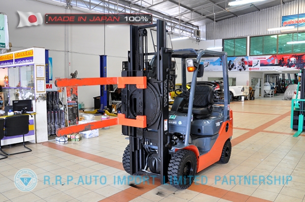 ขายรถโฟล์คลิฟท์มือสอง TOYOTA รุ่น 8FG18-31116 นำเข้าจากประเทศญี่ปุ่น 100\% ไม่เคยใช้งานในไทย