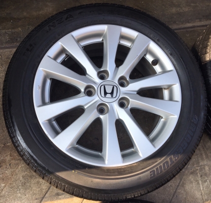 ล้อแม็ก Honda Civic FB ขอบ 16 พร้อมยาง Bridgestone 205-55-16 ปลายปี 12