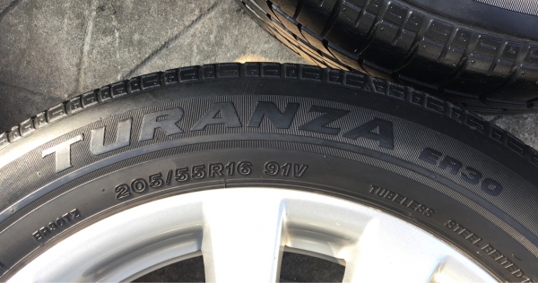 ล้อแม็ก Honda Civic FB ขอบ 16 พร้อมยาง Bridgestone 205-55-16 ปลายปี 12