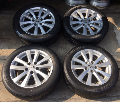 ล้อแม็ก Honda Civic FB ขอบ 16 พร้อมยาง Bridgestone 205-55-16 ปลายปี 12