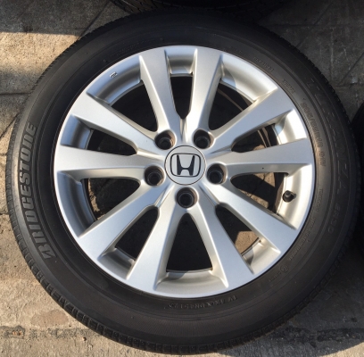 ล้อแม็ก Honda Civic FB ขอบ 16 พร้อมยาง Bridgestone 205-55-16 ปลายปี 12