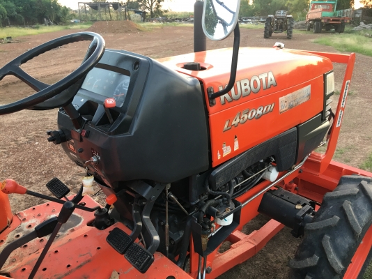 ขาย L4508Di 4WD พร้อมใบดันดิน กับ โรตารี่ พร้อมเล่ม ใช้งานได้เรย