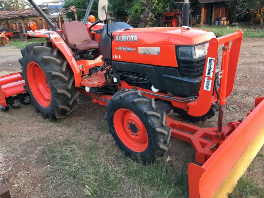 ขาย L4508Di 4WD พร้อมใบดันดิน กับ โรตารี่ พร้อมเล่ม ใช้งานได้เรย