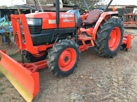 ขาย L4508Di 4WD พร้อมใบดันดิน กับ โรตารี่ พร้อมเล่ม ใช้งานได้เรย