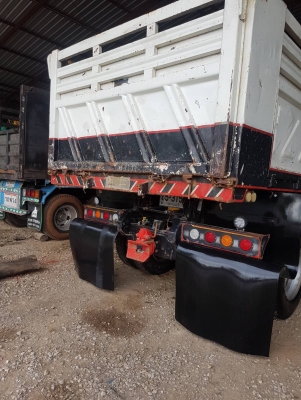 ขาย HINO 344 สองเพลาดั๊ม กระบะเหล็กสามมิตร รถปี 56