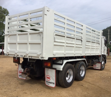 ขาย HINO 344 สองเพลาดั๊ม กระบะเหล็กสามมิตร รถปี 56