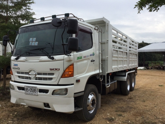 ขาย HINO 344 สองเพลาดั๊ม กระบะเหล็กสามมิตร รถปี 56