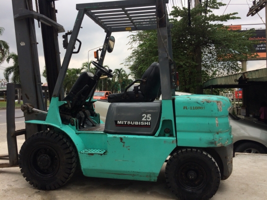 รถโฟล์คลิฟท์ mitsubishi 2.5 ตัน F18B เสาสูง4ม. ยางใหม่4เส้น เกีนร์ออโต้