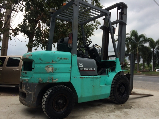 รถโฟล์คลิฟท์ mitsubishi 2.5 ตัน F18B เสาสูง4ม. ยางใหม่4เส้น เกีนร์ออโต้