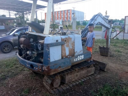 รถแบคโฮเล็ก KX026+รถลาก