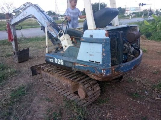 รถแบคโฮเล็ก KX026+รถลาก