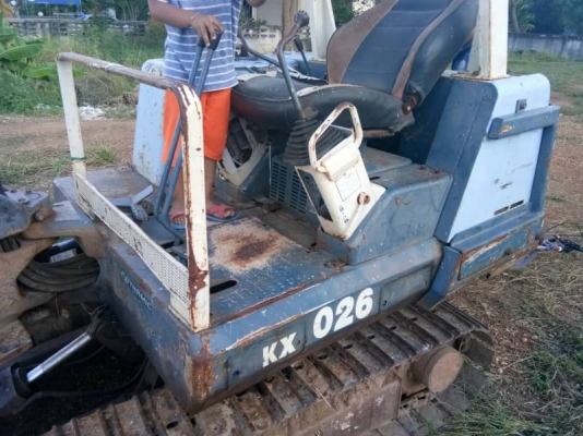 รถแบคโฮเล็ก KX026+รถลาก