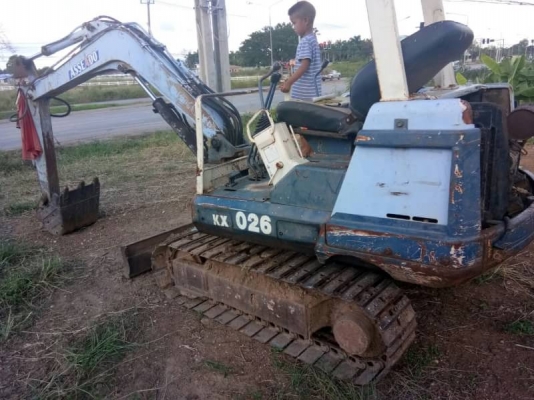 รถแบคโฮเล็ก KX026+รถลาก