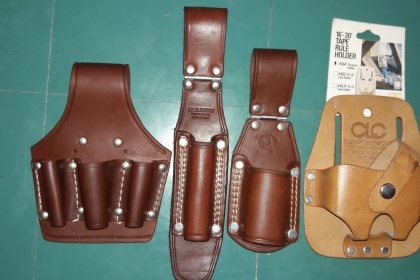 ขายกระเป๋าหนังใส่เครื่องมือ ใส่ค้อน ชุด4ชิ้น MADE IN USA. &amp;JAPAN