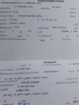 Hino FC 9J เครื่อง 175 แรง ปี 51 ไมล์วิ่งน้อย กะบะช่วงยาว 5.50 เมตร เครื่องดี คัทซีสวย ภายในสวย พร้อมใช้พร้อมโอน