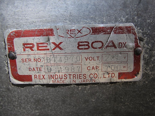 ขายเครื่องต๊าปเกลียวREXรุ่น80A dx ของญี่ปุ่นแท้สภาพสวยมาก