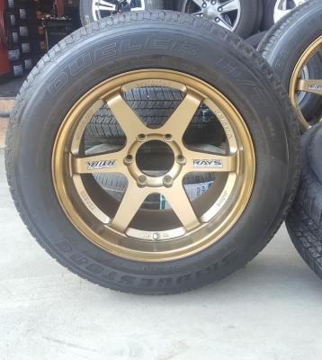 ล้อใหม่TE37 ขอบ18 กว้าง9.5+10.5 ยางปี16  4 ล้อ