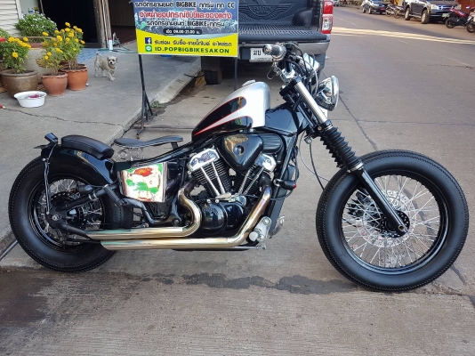 ขายแลกเทิร์นคับ HONDA STEED400 แต่งBOBBER ถังSPORTER เก็บงานใหม่ทั้งคัน สีสวย โครเมี่ยมเงา ท่อแต่ง ล