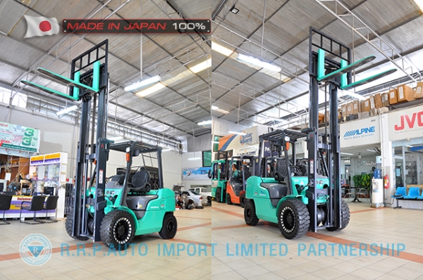 ขายรถโฟล์คลิฟท์มือสอง MITSUBISHI รุ่น FGE35AT-58045 นำเข้าจากประเทศญี่ปุ่น 100\% ไม่เคยใช้งานในไทย