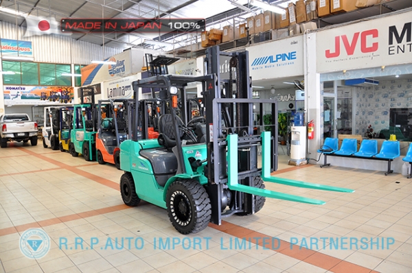 ขายรถโฟล์คลิฟท์มือสอง MITSUBISHI รุ่น FGE35AT-58045 นำเข้าจากประเทศญี่ปุ่น 100\% ไม่เคยใช้งานในไทย