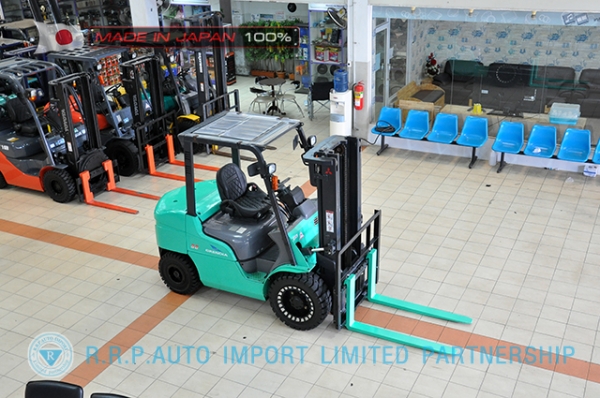 ขายรถโฟล์คลิฟท์มือสอง MITSUBISHI รุ่น FGE35AT-58045 นำเข้าจากประเทศญี่ปุ่น 100\% ไม่เคยใช้งานในไทย