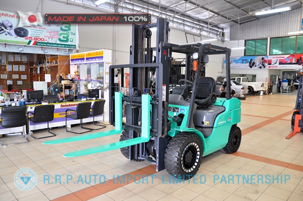 ขายรถโฟล์คลิฟท์มือสอง MITSUBISHI รุ่น FGE35AT-58045 นำเข้าจากประเทศญี่ปุ่น 100\% ไม่เคยใช้งานในไทย