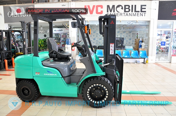 ขายรถโฟล์คลิฟท์มือสอง MITSUBISHI รุ่น FGE35AT-58045 นำเข้าจากประเทศญี่ปุ่น 100\% ไม่เคยใช้งานในไทย