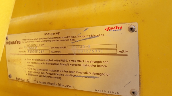 ขายรถแบ็คโฮ KOMATSU PC130-8 ใช้งาน 9 พันชั่วโมง สภาพนางฟ้า สวยไม่มีที่ติ