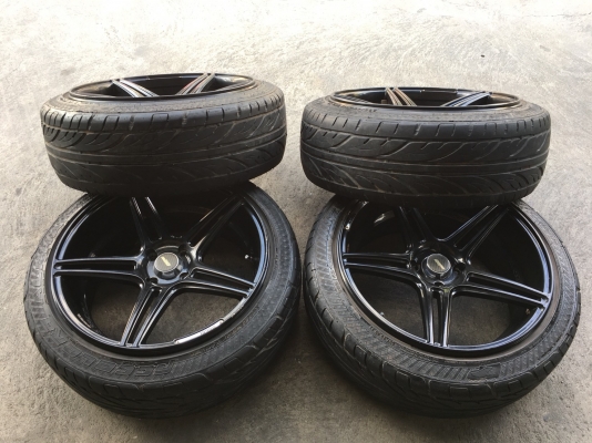 ล้อแท้ Cosmis ขอบ17 4รู100 กว้าง7.5 ET30 พร้อมยาง205/45ZR17 ล้อสวยไม่คดไม่ดุ้ง ล้อแท้ Cosmis ขอบ17 4รู100 กว้าง7.5 ET30 พร้อมยาง205/45ZR17 ล้อสวยไม่คดไม่ดุ้ง