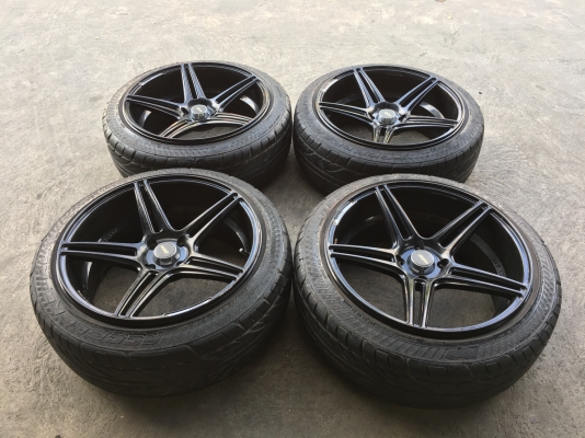 ล้อแท้ Cosmis ขอบ17 4รู100 กว้าง7.5 ET30 พร้อมยาง205/45ZR17 ล้อสวยไม่คดไม่ดุ้ง ล้อแท้ Cosmis ขอบ17 4รู100 กว้าง7.5 ET30 พร้อมยาง205/45ZR17 ล้อสวยไม่คดไม่ดุ้ง