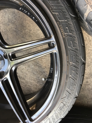 ล้อแท้ Cosmis ขอบ17 4รู100 กว้าง7.5 ET30 พร้อมยาง205/45ZR17 ล้อสวยไม่คดไม่ดุ้ง ล้อแท้ Cosmis ขอบ17 4รู100 กว้าง7.5 ET30 พร้อมยาง205/45ZR17 ล้อสวยไม่คดไม่ดุ้ง