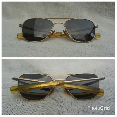 แว่นตาอเมริกันเสืออากาศ ยุค &#039;70s  โมเดล &#039;นักบินรบ&#039; อันลือลั่น  Vintage COMMAND handmade in USA  ตัวแท้ !  จริงใจ - ไม่จิงโจ้!