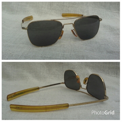 แว่นตาอเมริกันเสืออากาศ ยุค &#039;70s  โมเดล &#039;นักบินรบ&#039; อันลือลั่น  Vintage COMMAND handmade in USA  ตัวแท้ !  จริงใจ - ไม่จิงโจ้!