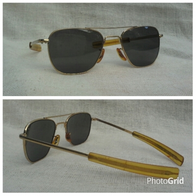 แว่นตาอเมริกันเสืออากาศ ยุค &#039;70s  โมเดล &#039;นักบินรบ&#039; อันลือลั่น  Vintage COMMAND handmade in USA  ตัวแท้ !  จริงใจ - ไม่จิงโจ้!