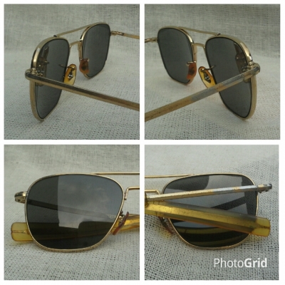 แว่นตาอเมริกันเสืออากาศ ยุค &#039;70s  โมเดล &#039;นักบินรบ&#039; อันลือลั่น  Vintage COMMAND handmade in USA  ตัวแท้ !  จริงใจ - ไม่จิงโจ้!