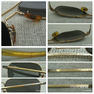 แว่นตาอเมริกันเสืออากาศ ยุค &#039;70s  โมเดล &#039;นักบินรบ&#039; อันลือลั่น  Vintage COMMAND handmade in USA  ตัวแท้ !  จริงใจ - ไม่จิงโจ้!