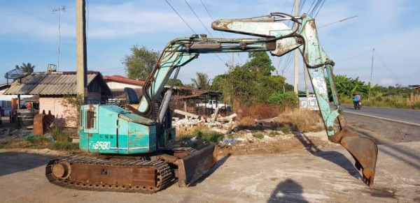 ขายด่วนรถแบคโฮมิสซูMX58เทียบเท่าPC60คอลโทลสั่นปั่มนิ้วเครื่อง4สูบดีปั่มแรงรถนอกเพิ่งนำเข้ามาใหม่ยังไม่เคยใช้งานในเมืองไทยเลย