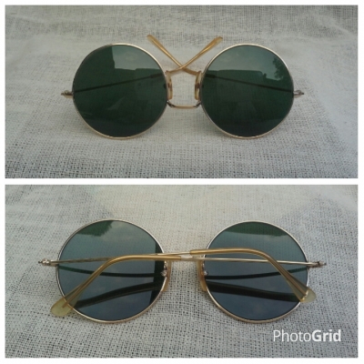 แว่นตาเฟรนช์โกลฟิลด์ 14 K ยุค '60s โมเดลอาร์ติสท์ 'หยดน้ำกลม - จอห์น เลนนอน' ไซซ์หยดน แว่นตาเฟรนช์โกลฟิลด์ 14 K ยุค '60s โมเดลอาร์ติสท์ 'หยดน้ำกลม - จอห์น เลนนอน' ไซซ์หยดน