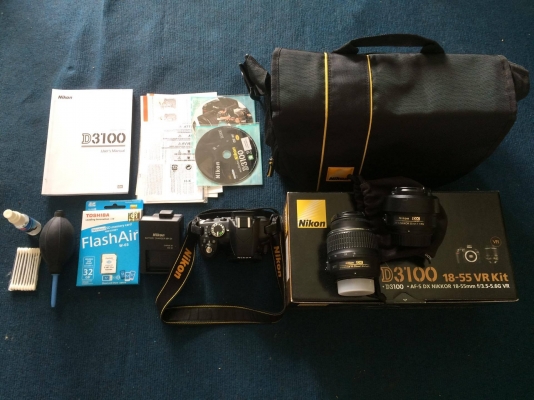 ส่งต่อครับ nikon D3100 อุปกรณ์ดังภาพ สภาพมือ 1 ดูภาพทักมาครับ