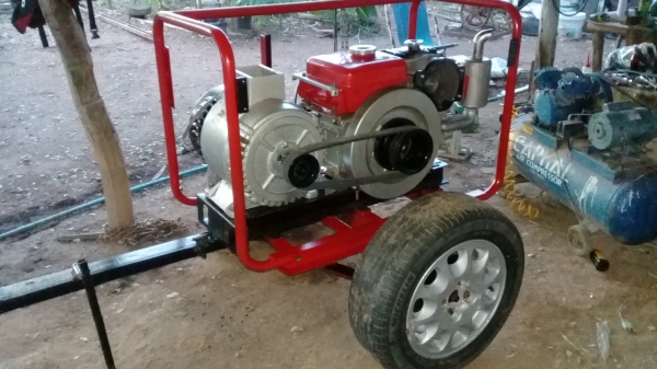 เครื่องปั่นไฟแบบลากจูง เครื่องปั่นไฟแบบลากจูง