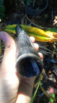 พระแกะสลักด้วยช่างฝีมือชาวลาว เนื้อทนสิทธิ์หายาก ปลุกเสกสายป่า หลังจารยันต์ มีอายุมากกว่า 80ปี น่าสะสม