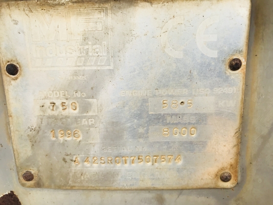 ขายรถตักหน้าขุดหลัง MF750  เพลาเดี่ยว เอกสารอินวอย